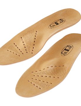 Orthopädische Einlagen mit Vollfußbett beige