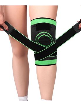 Kniebandage "Flexitec Pro" gruen schwarz