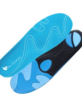 Einlegesohlen, 1 Paar schwarz blau