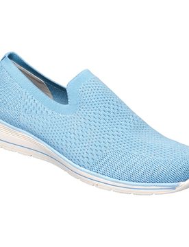 Slipper mit Keilabsatz „Federleicht“ blau 39 Damen