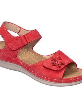 Klettsandalette „Carmen“ rot 37 Damen