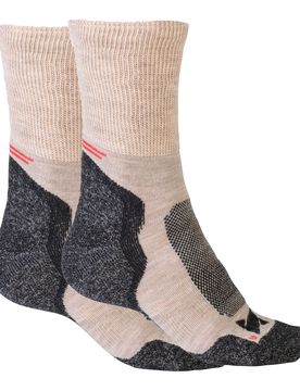 Profi-Trekkingsocken „Everest“, 2 Paar 42 beige