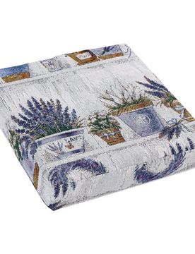 Sitzerhöhung "Lavendel" weiss lila