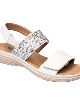 Klett-Stretchsandalette „Saskia“ weiss 41 Damen