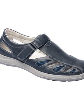 Komfort-Herrensandale "Helmut" blau 44 Herren
