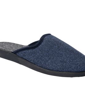 Herren Pantolette "Klassik" 45 blau