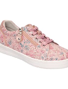 Komfort-Sneaker „Flower Power“ rosa 37 Damen