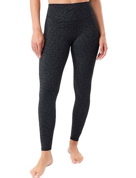 Damen Yogatight Mono Printed schwarz S W