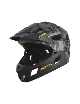 Kinder Fullface MTB-Helm Rupi grau B