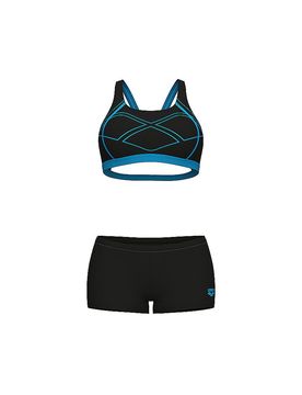 Damen Bikini Graphic schwarz 34 W