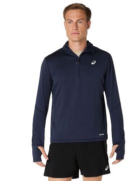 Herren Laufshirt Hoodie Road Winter dunkelblau S M