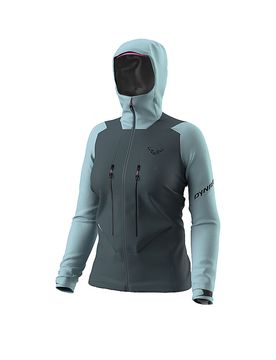 Damen Tourenjacke Blacklight 3L Hoodie hellblau XS W