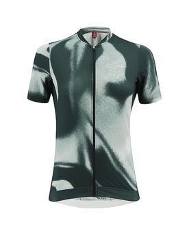 Damen Radtrikot PSY MID FZ dunkelgrün 34 W