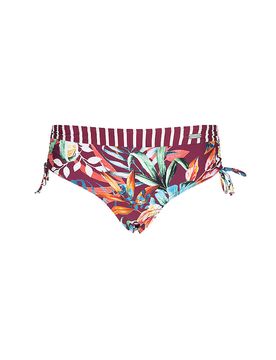 Damen Bikinihose mit Raffung dunkelrot 38 W