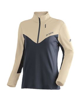 Camiseta con cremallera Evii para mujer beige 48