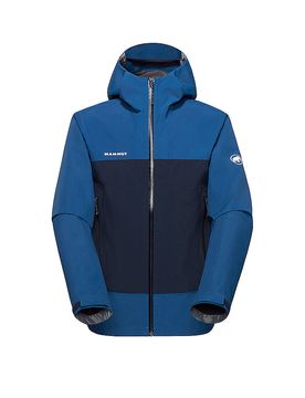 Chaqueta de senderismo para hombre Crag 2,5L con capucha azul XXL