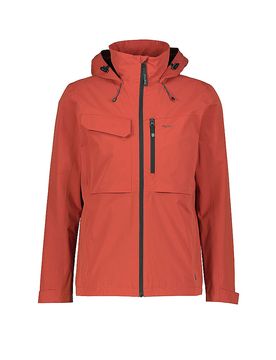 Chaqueta de senderismo para hombre Abrantes 2L con capucha rojo oscuro 54