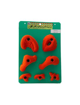 Agarres de escalada Naturals Super 7 naranja