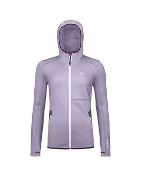Chaqueta polar con capucha para mujer morado S
