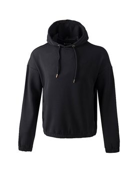 Sudadera con capucha de fitness Namier para mujer negro 38