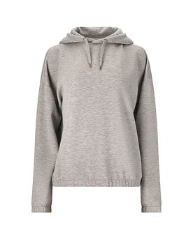 Sudadera con capucha de fitness Namier para mujer gris claro 40