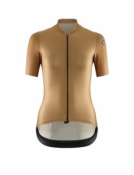 Maillot de ciclismo para mujer Uma GT Hot Summer Jersey S11 marrón claro XL