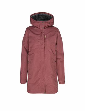 Parka de invierno Kiruna para mujer rojo oscuro XS