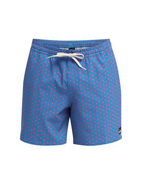 Bañador de hombre elástico estampado Volley 16 azul XL