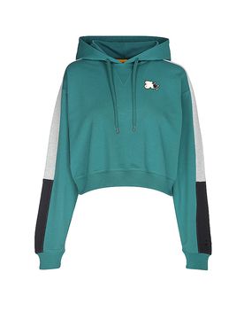 Sudadera con capucha para mujer UA Sport Terry Trend verde oscuro M