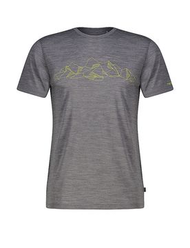 T-shirt de sport Laholm Woolmix gris XXL