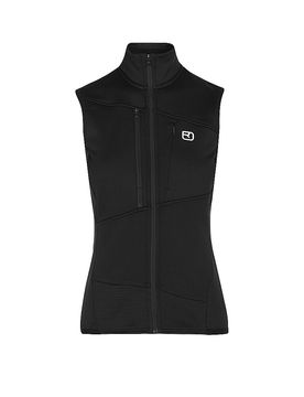 Veste polaire en laine mérinos Fleece Grids noir L