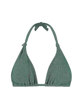Haut de bikini triangle vert foncé 42B