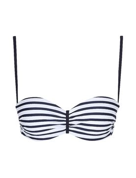 Haut de bikini bandeau à armaturess bleu marine 40B