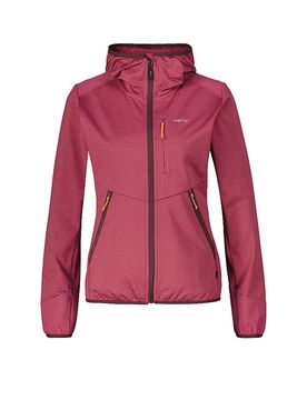 Giacca in pile da donna Silkeborg Stretch con cappuccio bacca 36