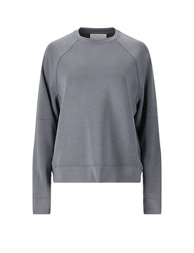 Felpa fitness da donna Jacey con girocollo grigio 34