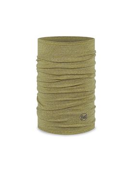 Scaldacollo multifunzione in lana merino di peso medio senape