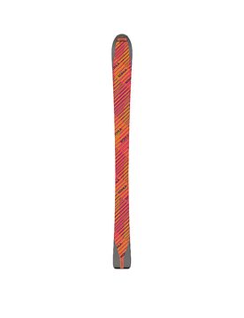 Pelli da sci alpinismo Alpinist 100% mohair 110 mm arancione 170-179