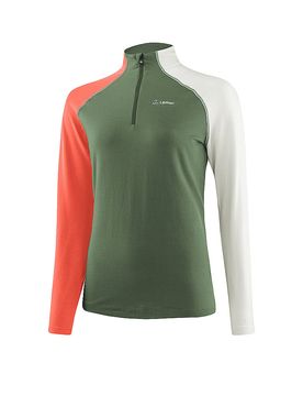 Löffler Zipshirt intimo da donna TRANSTEX® Coblo oliva 44