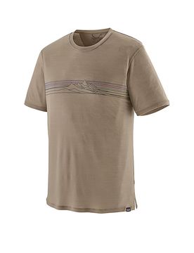 Maglietta tecnica da uomo Capilene® Cool Merino Graphic cammello XXL