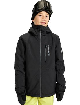 Giacca da snowboard da ragazzo Side Hit Solid nero 134-146