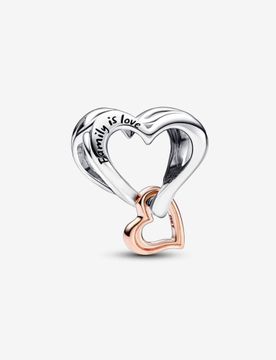 Charm Openwork Cuore Infinito "Family is Love" 782642C00