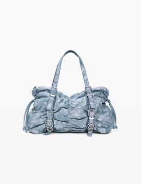 Sac denim froncé BLUE U female