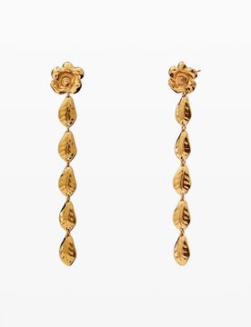 Pendientes dorados zalio MATERIAL FINISHES U female