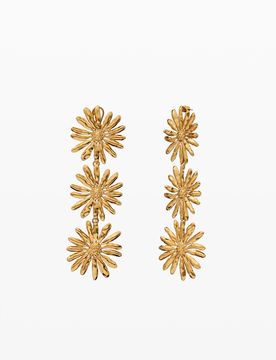 Boucles d'oreilles marguerites zalio MATERIAL FINISHES U female