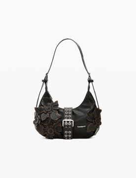 Petit sac appliques fleurs BROWN U female