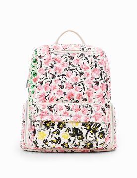Sac à dos M toile fleurs WHITE U female