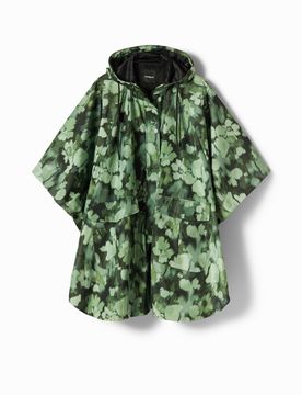Imperméable capuche camouflage GREEN U female
