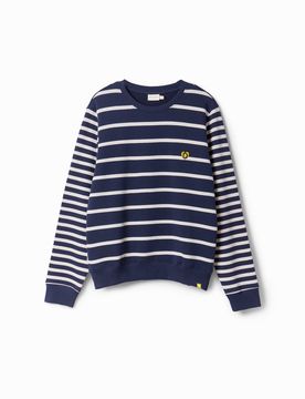 Sweat-shirt rayures imagotype BLUE XXL female
