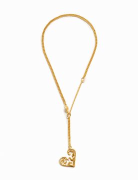 Collier petit cœur plaqué or Zalio MATERIAL FINISHES U female