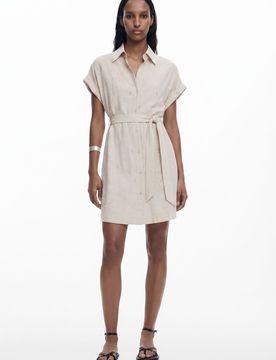 Robe courte ajourée WHITE XS female